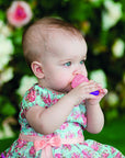 Sevi Bebe Silicone Baby Fruit Feeder & Teether: Safe Introduction to Fruit, Soothes Teething Pain - Pink, EN14372 Compliant Sevi Bebe Fruit Feeder: Safe Baby Teether & Food Introduction baby fruit feeder, silicone teether, infant food feeder, teething toy, safe fruit feeder, baby teething relief, fruit pacifier, sevi bebe, baby food feeder, teether, baby food, infant food, fruit feeder, teething, teething pain, baby, infant, kids, toddler, safe feeding, silicone, EN14372, pink, baby gifts, gifts for baby, n