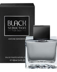 Antonio Banderas Black Seduction EDT 100ml Eau de Toilette for Men - Masculine Fragrance with Oriental Woody Notes Antonio Banderas Black Seduction EDT 100ml - Masculine Fragrance Antonio Banderas Black Seduction EDT, Men's Perfume 100ml, Eau de Toilette for Men, Masculine Fragrance, Oriental Woody Perfume, Long Lasting Perfume, Seductive Fragrance, Confidence Boosting Perfume, Sophisticated Scent, Oriental Fragrance, Woody Fragrance, Fragrance for Men, Perfume for Men, 100ml Perfume, EDT for Men
