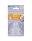 Lansinoh Natural Wave Baby Bottle Nipple - Medium Flow, BPA-Free Silicone, 2 Count - Baby Care