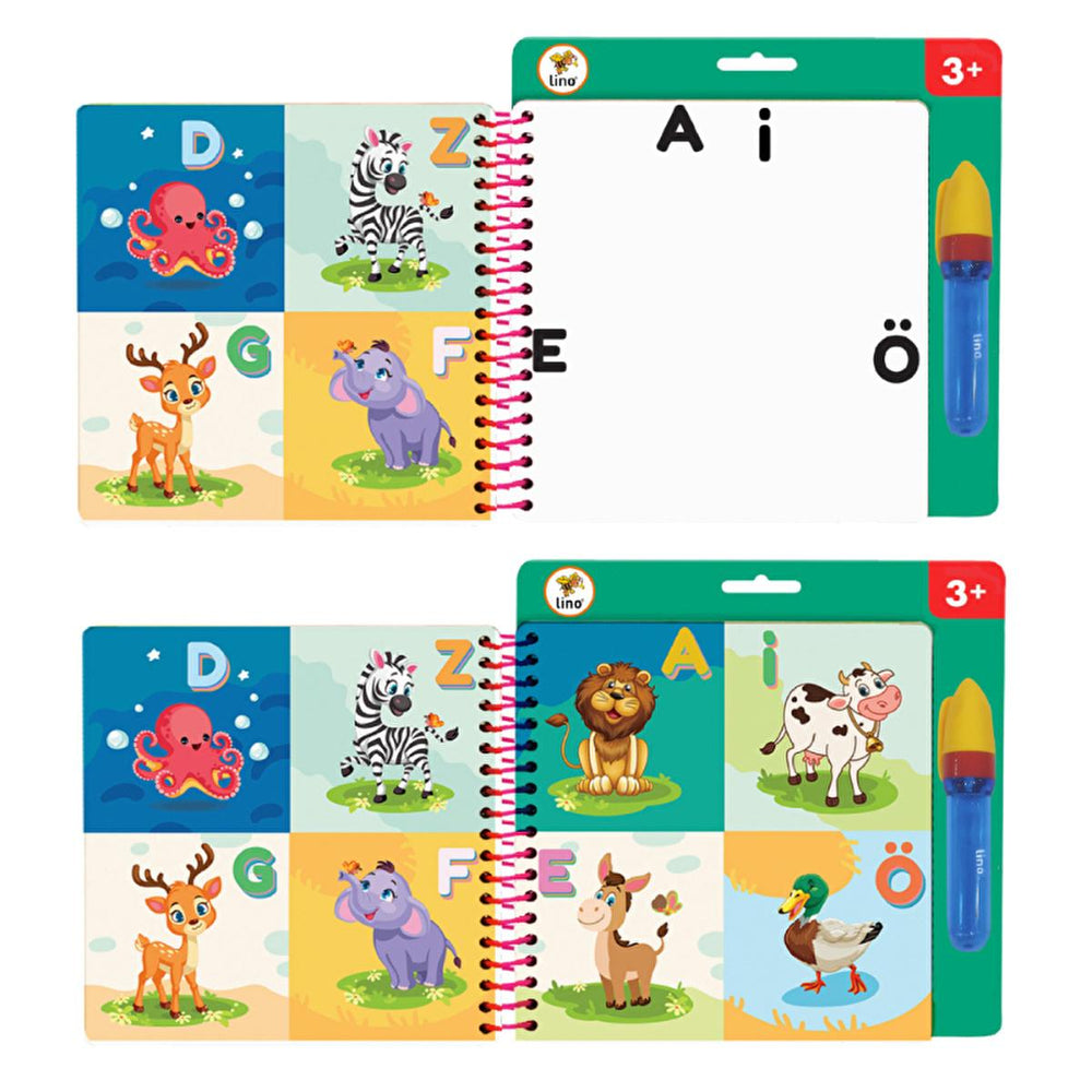 Lino Magic Water Book: Reusable Coloring Fun! Mess-Free Water Painting Book for Toddlers & Kids - Water Reveal, Self-Erasing Pages Lino Magic Water Book: Reusable, Mess-Free Coloring Fun! magic water book, reusable coloring book, water painting book, mess-free coloring, toddler activity book, kids water drawing, magic coloring book, water reveal book, water coloring, magic coloring, reusable book, toddler activity, kids activity, mess-free activity, travel activity, learning activity, kids drawing, water pe