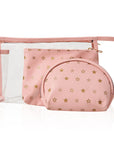 Eklips 3-Piece Handbag Set - PVC Clear Outer Bag with Faux Leather Inner Bags Eklips 3-Piece Handbag Set - Stylish & Organized handbag set, PVC handbag, faux leather bags, clear purse, multi-compartment bag, women's accessories, fashion handbags, organized carry, stylish bags, coordinated bags, PVC material, faux leather, various sizes, handbag organization, fashion accessories, women's handbags