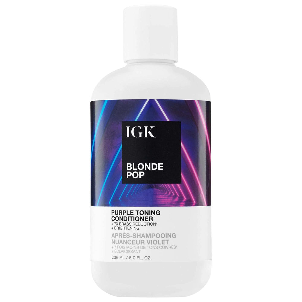 Blonde POP Purple Toning Conditioner: Neutralize Brass, Boost Shine & Softness - Vegan, Color-Safe Formula for Blonde & Highlighted Hair Blonde POP Purple Conditioner: Anti-Brass, Vegan - Radiant Blonde! purple toning conditioner, blonde conditioner, anti-brass conditioner, color safe conditioner, vegan hair conditioner, cruelty-free conditioner, conditioner for blonde hair, tone blonde hair, squalane hair conditioner, purple rice hair conditioner, hair conditioner, brassiness, blonde hair, highlighted hair