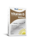 Wellcare Vitamin D3 Intense 1000IU 12ml - Liquid Vitamin D3 Supplement for Bone Health - Vitamin & Supplement