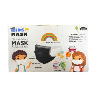 Lidya Pharma Kids Black Face Mask - Medium | 50 Pack - Face Mask