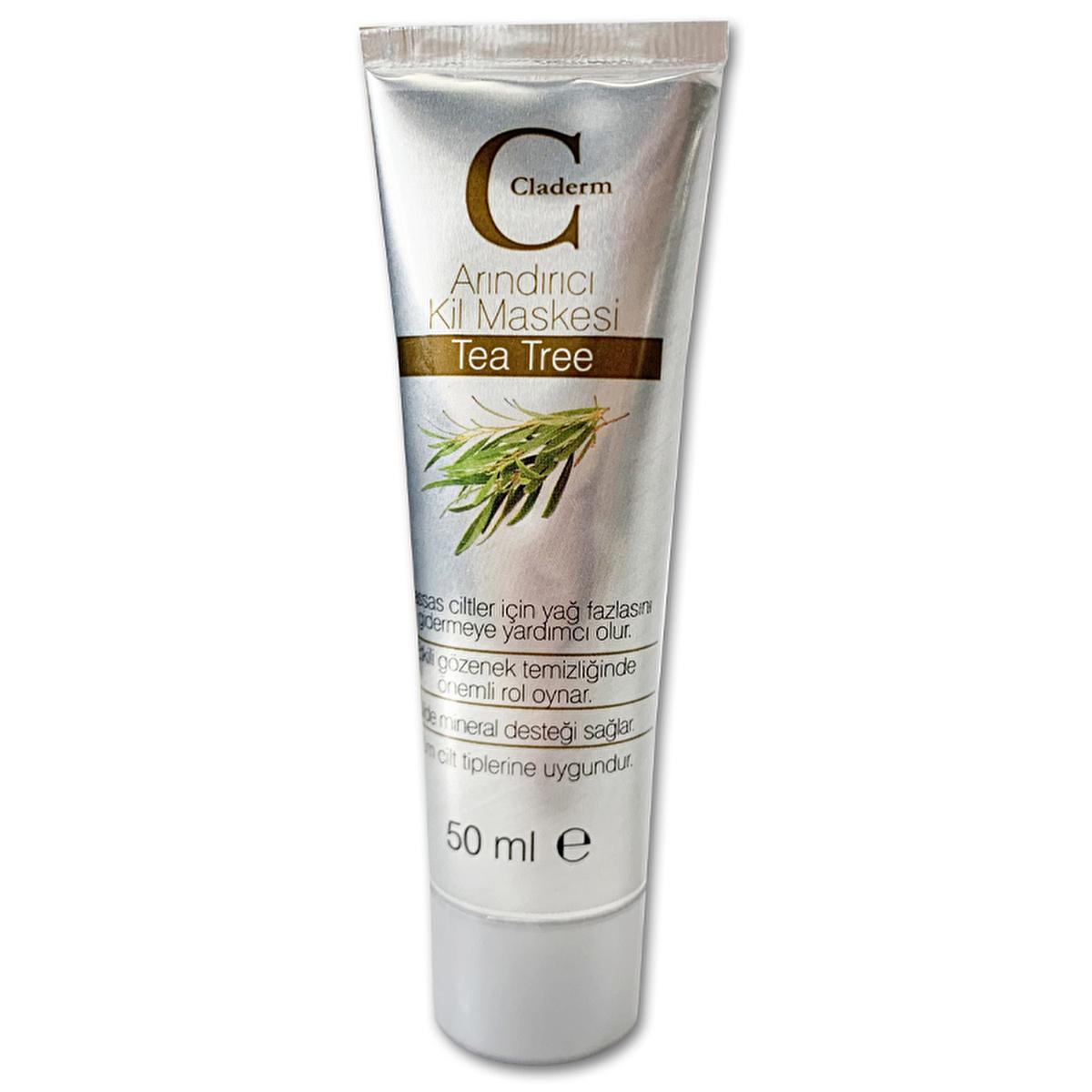 Claderm Tea Tree Clay Face Mask - Natural Acne Treatment & Skin Nourishment, 1.69 fl oz Claderm Tea Tree Clay Face Mask - Natural Acne Solution Clay face mask, Tea tree oil skincare, Natural acne treatment, Skin nourishment products, Pore cleansing skincare, Acne-prone skin solutions, Natural skincare, Skincare routine essentials, Tea tree oil benefits, Clay mask benefits