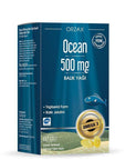 Ocean Omega-3 Fish Oil Capsules 500mg - 60 Count Dietary Supplement for Heart Health - Vitamin & Supplement