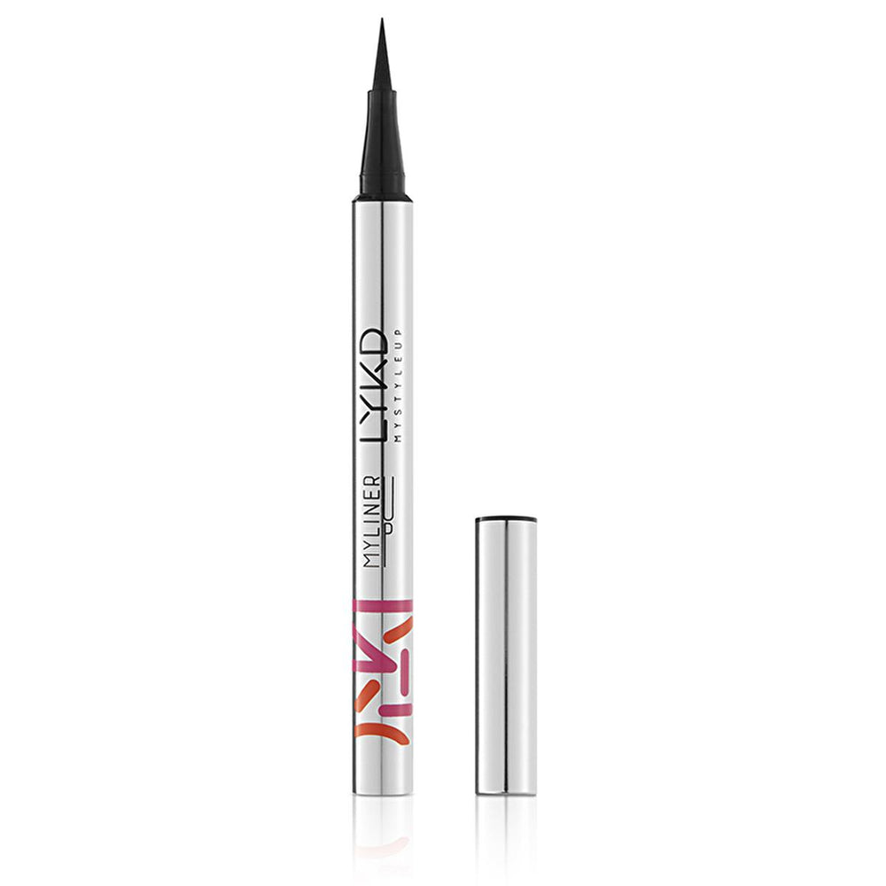 LYKD Ink Liner 100 Siyah - Matte Black Liquid Eyeliner for Precise, Long-Lasting Eye Makeup - Eyeliner