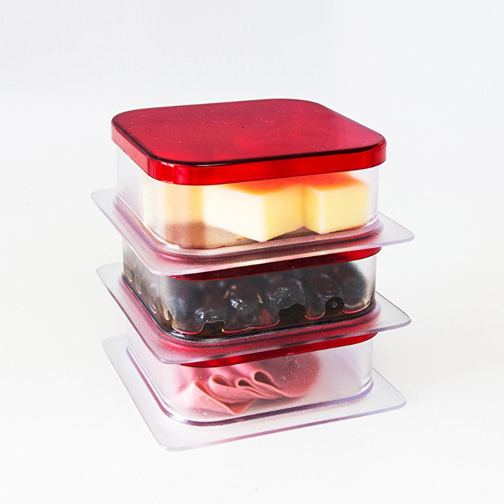Decobella Breakfast Set - 3 Piece Serving Dishes with Lids, Food Storage, Dishwasher Safe Kitchenware - view 3
