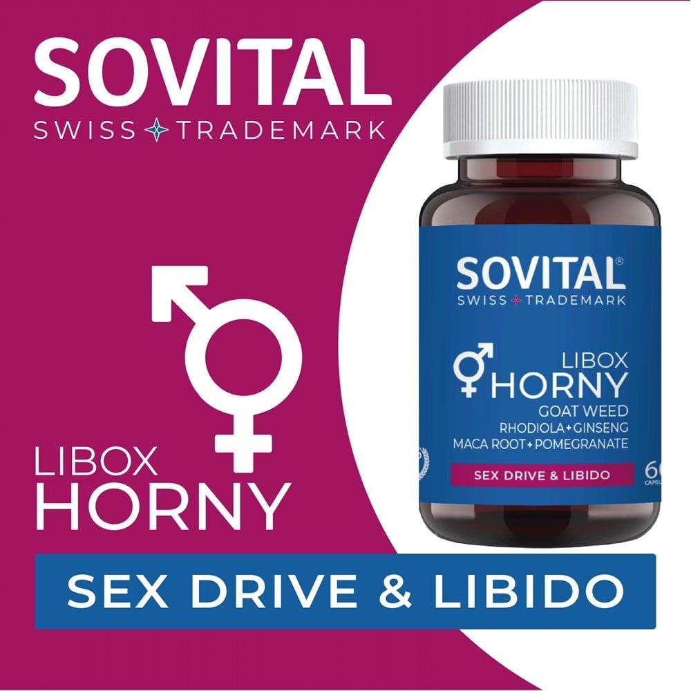 Sovital Libox Horny Dietary Supplement for Libido & Vitality - 60 Capsules, Ginseng & Horny Goat Weed Extract Sovital Libox Horny - Natural Libido & Vitality Supplement dietary supplement for libido, herbal sexual health support, natural vitality enhancer, Ginseng and Horny Goat Weed supplement, sexual wellness capsules, adults seeking natural libido boost, herbal supplements for energy, sexual health support capsules, natural libido enhancer, vitality supplement, Ginseng benefits, Horny Goat Weed benefits,
