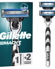 Gillette Mach3 Men's 3-Bladed Manual Razor Shaving Kit for Smooth Shaving Experience Gillette Mach3 Men's 3-Bladed Razor for Smooth Shave Gillette Mach3, manual razor, men's shaving, 3-bladed razor, shaving kit, men's grooming, shaving essentials, razor with replacement blades, safe shaving, comfortable shaving, durable razor