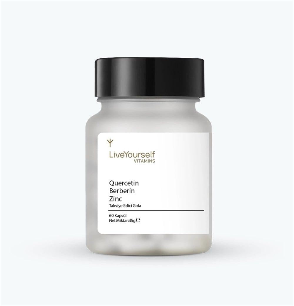 Live Yourself Quercetin Berberine & Zinc Supplement 60 Capsules