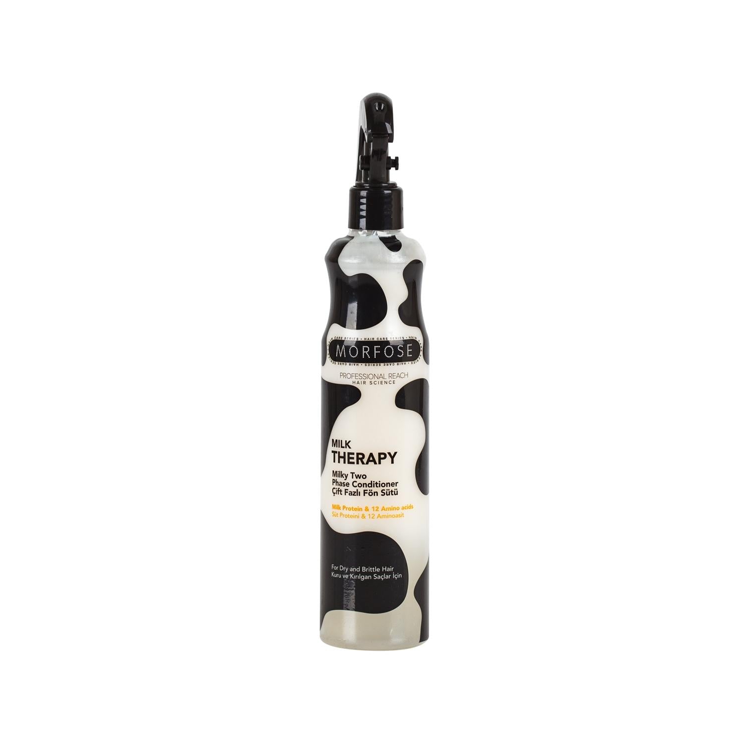 Morfose Morfose Milk Therapy Double-Phase Hair Serum for Nourishment and Hydration - 13.53 fl oz Morfose Milk Therapy Hair Serum for Dry Hair Morfose Milk Therapy, Double-phase hair serum, Hair nourishment treatment, Leave-in hair care, Hair dryer serum, Hair care products, Hydrating hair serum, Nourishing hair treatment, Morfose hair products, Hair serum for dry hair, Hair hydration, Hair nourishment, Cosmetic hair care