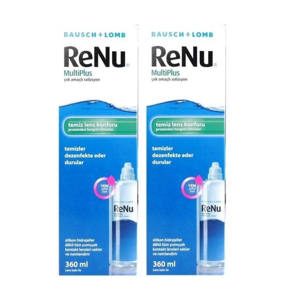 ReNu MultiPlus Contact Lens Solution 360ml 2-Pack - Cleans, Disinfects, and Stores Lenses ReNu MultiPlus 360ml Contact Lens Solution 2-Pack contact lens solution, ReNu MultiPlus, lens cleaning solution, contact lens care, multi-purpose lens solution, lens hygiene, eye care, contact lenses, silicone hydrogel lenses