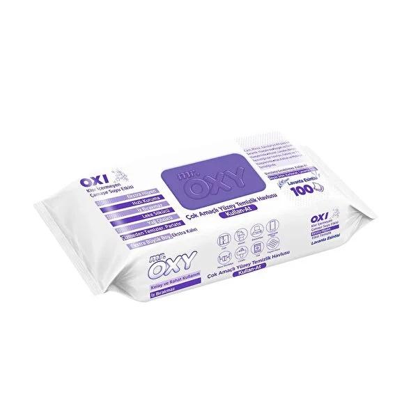 Mr. Oxy Lavender Scented Surface Cleaning Wipes - 100 Count Disposable All Purpose Household Wipes - Streak-Free, Antibacterial & Grease Removing Action Mr. Oxy Lavender Wipes - 100 Count - Surface Cleaning & Sanitizing surface cleaning wipes, disposable cleaning wipes, lavender scented wipes, antibacterial cleaning wipes, all purpose cleaning wipes, household cleaning supplies, kitchen cleaning wipes, bathroom cleaning wipes, streak free cleaning wipes, Mr. Oxy cleaning wipes, cleaning wipes, surface wipes