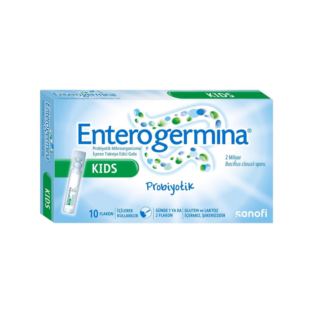 Enterogermina Kids Probiotic Supplement - 2 Billion Bacillus clausii Spores, Gluten-Free, Lactose-Free, Sugar-Free Probiotic Shot for Children Aged 4-11 Years - image 2
