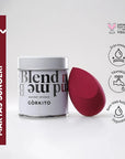Gorkito Makeup Sponge Burgundy for Flawless Blending 1 pc