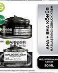 Garnier Daily Moisturizing Cream for Oily Skin - Garnier Saf Kömür Matlaştırıcı Nemlendirici Krem 50ml Garnier Saf Kömür Daily Moisturizing Cream - Oil Control & Hydration Garnier Saf Kömür, Matlaştırıcı Nemlendirici Krem, Vegan nemlendirici, Yağlı cilt nemlendiricisi, Niasinamid AHA BHA nemlendirici, Daily Moisturizing Cream, Oily Skin Care, Vegan Skincare, Cruelty-Free Skincare, Gel Moisturizer, Activated Charcoal Skincare, Gliserin Nemlendirici, Skincare for Oily Skin, Matte Finish Moisturizer