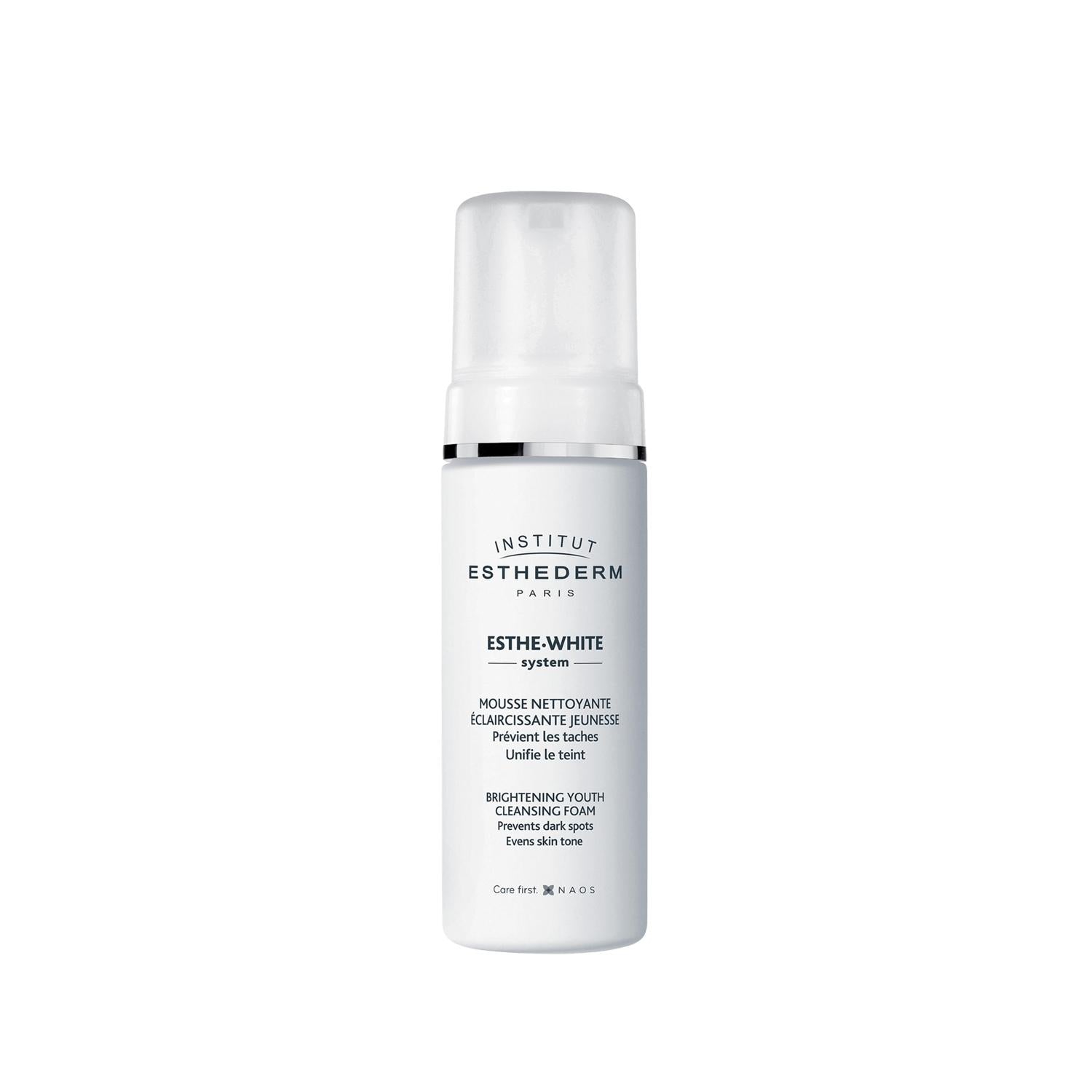 Esthederm Este White Cleansing Foam 150ml - Gentle & Effective Skincare Cleanser for Sensitive Skin Esthederm Este White Cleansing Foam 150ml - Gentle Skincare Esthederm Este White Cleansing Foam, Cleansing Foam 150ml, Skincare cleansing products, Este White skincare line, Dermatological skincare, Gentle cleansing, Brightening skincare, Sensitive skin products, Skincare for various skin types
