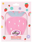 Eklips Strawberry Makeup Brush Cleaning Pad - Soft Silicone, Deep Cleansing, Portable Brush Cleaner for Flawless Skin Eklips Brush Cleaning Pad - Get Spotless Brushes for Flawless Skin makeup brush cleaning pad, brush cleaner, makeup brush cleaner, silicone brush cleaning pad, makeup brush washing pad, strawberry brush cleaner, portable brush cleaner, easy makeup brush cleaner, makeup brushes, brush cleaning, silicone pad, strawberry, portable, easy to use, makeup tools, cosmetic tools, brush care, skincare