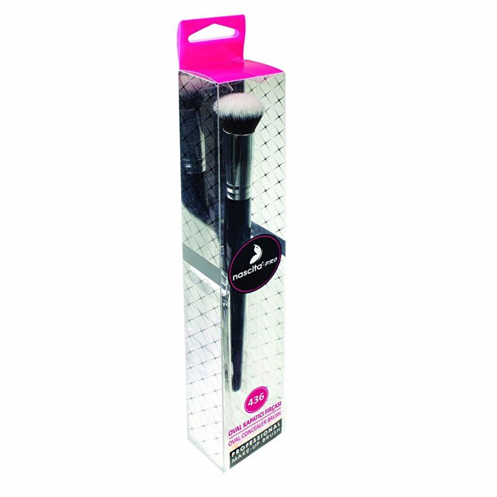 Nascita Pro Oval Makeup Brush for Flawless Concealer Application - Liquid and Powder Concealer Applicator - Concealer