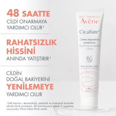 Avene Cicalfate+ Restorative Protective Cream 40ml - Soothe & Repair Irritated Skin Avene Cicalfate+ Cream: Soothe & Repair Sensitive Skin Restorative Protective Cream, Avene Cicalfate+, Soothing irritated skin, Hypoallergenic skincare, Dermatologist recommended, Skin repair cream, Sensitive skin care, Irritated skin relief, Skin hydration, Skin regeneration, Glycerin, Sucralfate, Avene Thermal Water, Copper, Zinc, Manganese