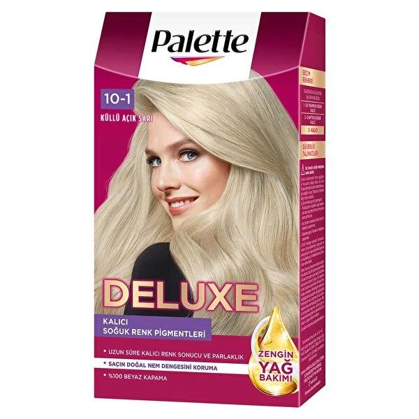 Palette Deluxe Hair Dye - Küllü Açık Sarı No: 10-1 - Long-Lasting Color & Shine Palette Deluxe Hair Dye - Long-Lasting Color hair dye, long-lasting hair color, hair coloring products, intense hair color, hair care with dye, Palette Deluxe, Küllü Açık Sarı, No: 10-1, hair color, hair care, beauty products, cosmetic products