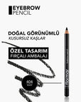 Flormar Eyebrow Pencil - Natural, Long-Lasting Eyebrow Makeup with Built-in Brush - Eyebrow Pencil