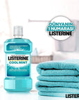 Listerine Cool Mint Antiseptic Mouthwash - Reduces Plaque, Freshens Breath - 16.9 fl oz - view 4