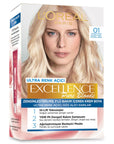Loreal Paris Excellence Pure Blonde Hair Dye - Ultra Light Natural Blonde, Long-Lasting Color with Hair Care Loreal Paris Excellence Pure Blonde Hair Dye - Vibrant Blonde Color Loreal Paris Excellence Pure Blonde Hair Dye, Blonde hair dye, Long-lasting hair color, Hair care with coloring, pH balanced shampoo for colored hair, Hair coloring, Blonde shades, Hair dye for blonde hair, Loreal Paris hair products, Excellence Pure Blonde, Hair care routine, Color protection, Vibrant blonde colors