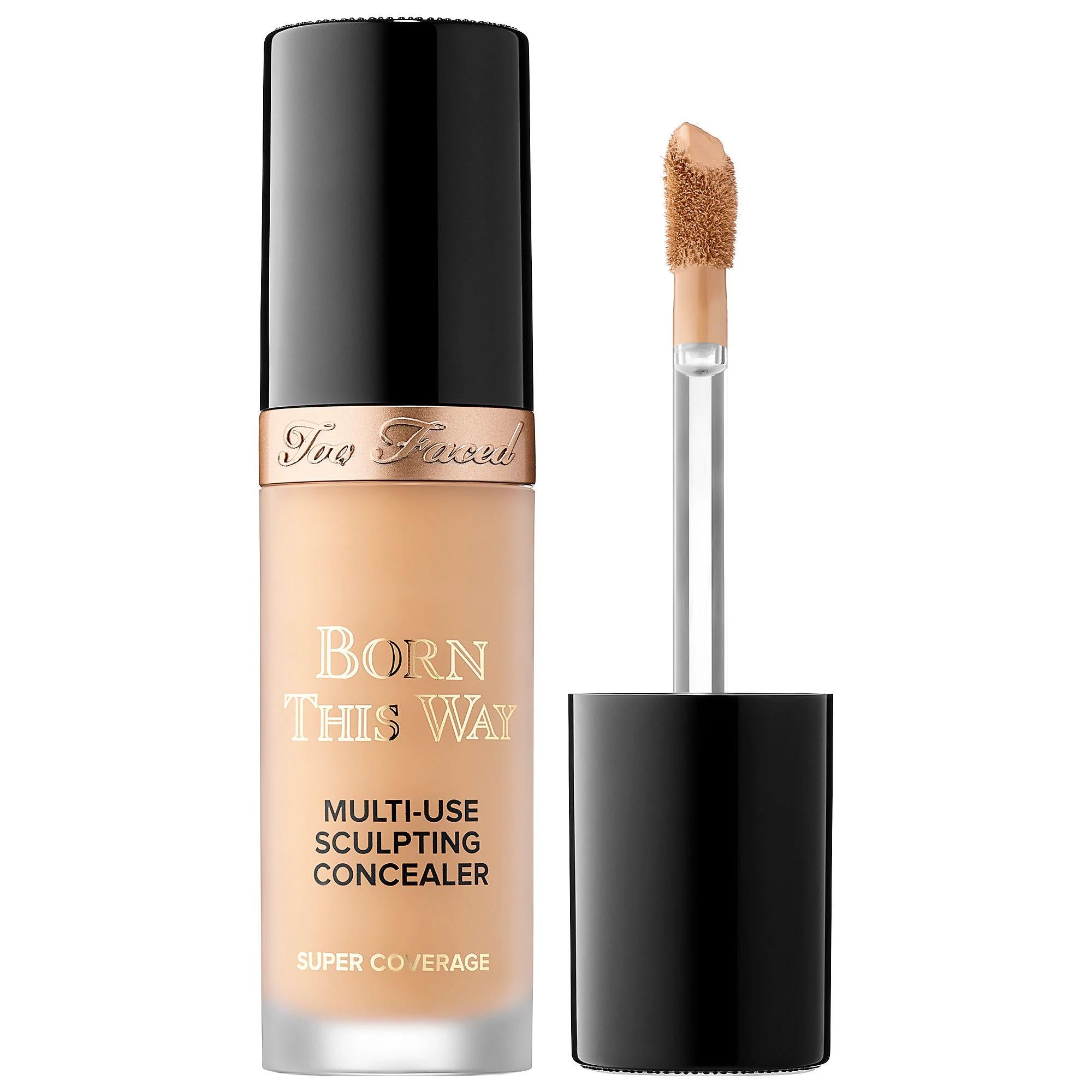 Too Faced Born This Way Super Coverage Multi-Use Concealer - Full Coverage, Hydrating, Vegan & Cruelty-Free Too Faced Born This Way Concealer - Full Coverage, Hydrating & Vegan Concealer, Full Coverage Concealer, Hydrating Concealer, Multi-Use Makeup, Vegan Cruelty-Free Concealer, Too Faced, Born This Way Concealer, Makeup for Dry Skin, Makeup for Sensitive Skin, Natural Finish Makeup, Liquid Concealer, Coconut Water, Alpine Rose, Hyaluronic Acid, Non-Comedogenic Makeup