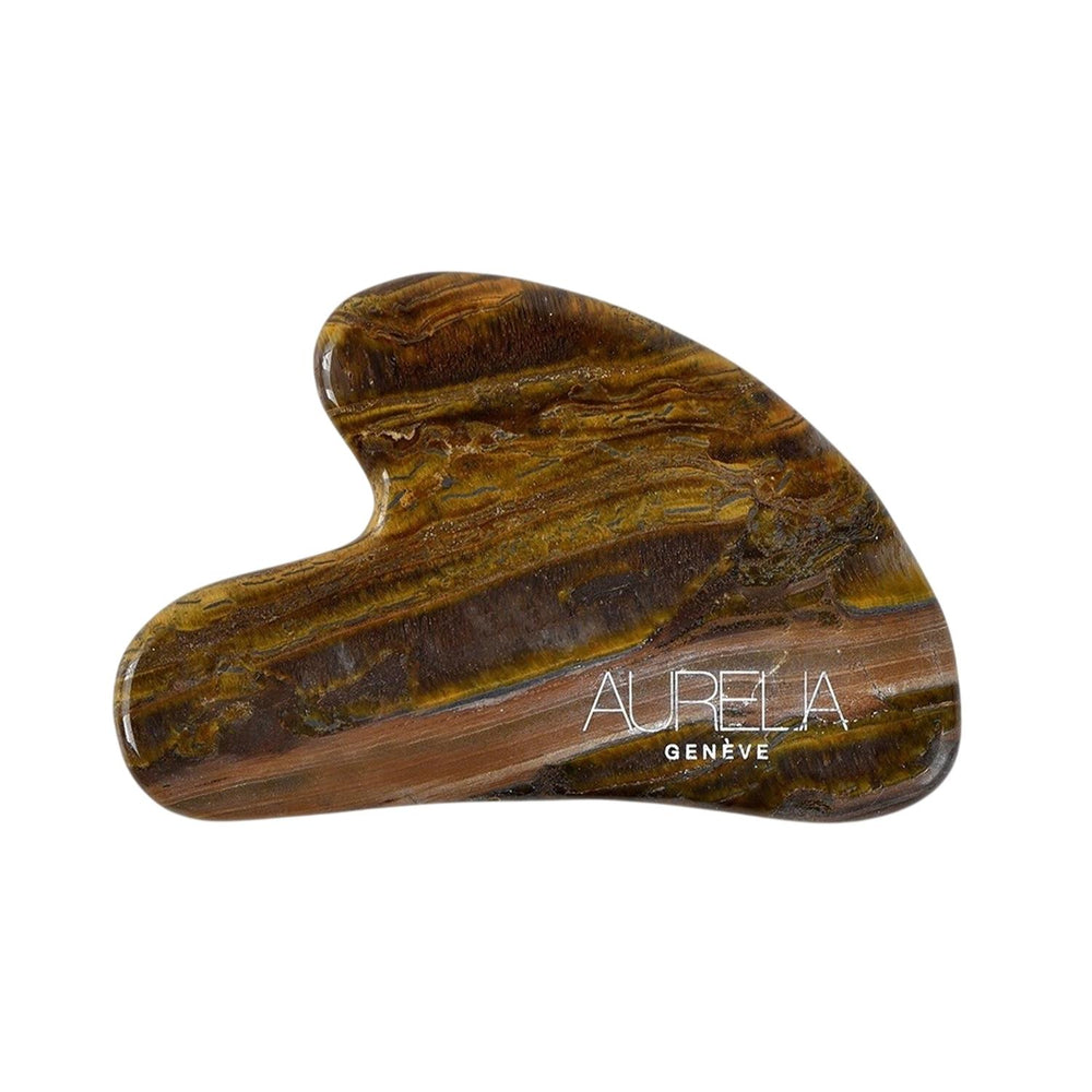 Aurelia Geneve Tiger's Eye Heart Gua Sha Tool