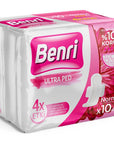 Benri Normal Sanitary Pads with Cottony Soft Surface 10-Pack