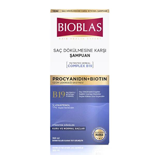 Bioblas Hair Care Shampoo with Procyanidin & Biotin for Stress-Related Hair Loss - 12.17 fl oz Bioblas Shampoo for Stress Hair Loss - Procyanidin & Biotin hair loss shampoo, stress hair loss treatment, Procyanidin shampoo, Biotin hair care, natural hair loss solution, hair nourishment, hair strengthening, Bioblas, shampoo for stress-related hair loss, hair care for all types, natural hair care products, hair growth promotion