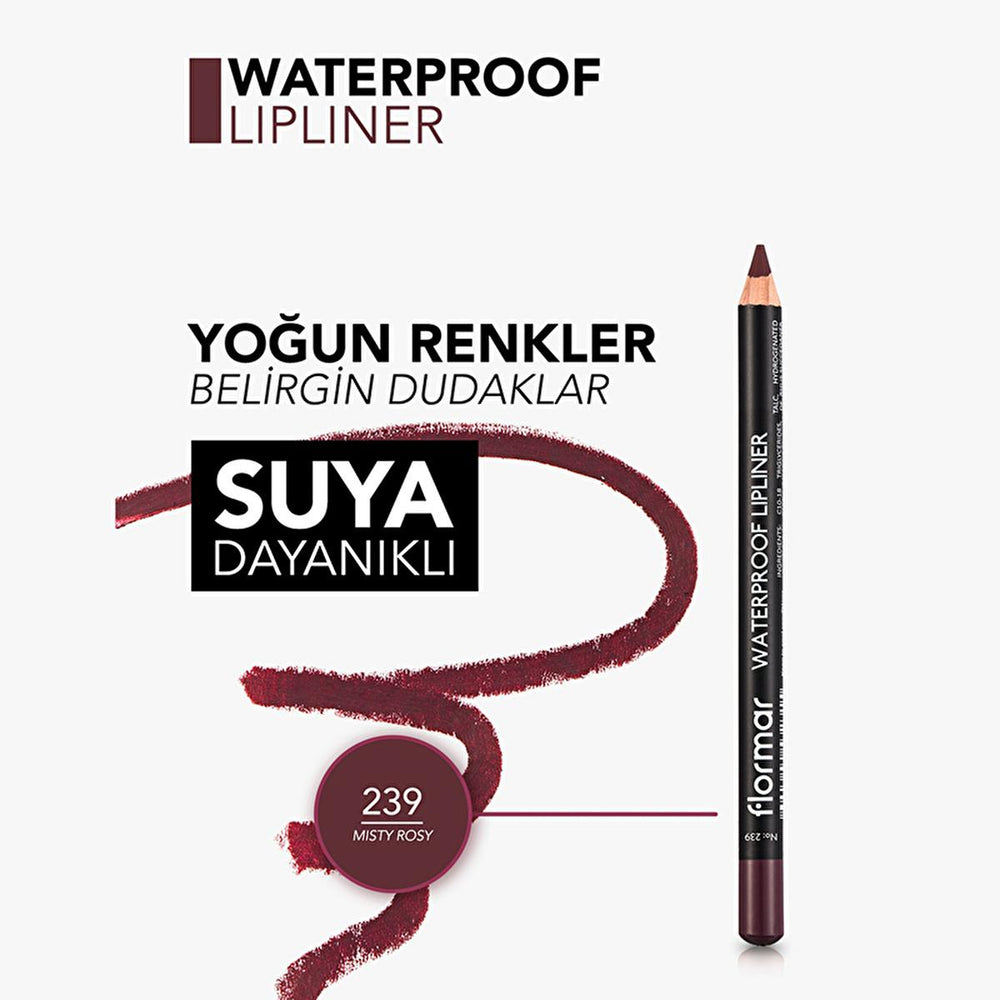 Flormar Waterproof Matte Lip Liner: Experience Long-Lasting, Highly Pigmented Color & Precise Definition - Non-Drying Formula Flormar Waterproof Matte Lip Liner: Long Lasting Color & Definition waterproof lip liner, matte lip liner, long lasting lip liner, highly pigmented lip liner, Flormar lip liner, lip liner pencil, lip contour pencil, creamy lip liner, non-drying lip liner, lip liner, lip pencil, lip contour, makeup, cosmetics, waterproof, matte, long-lasting, highly pigmented, precise application, vit