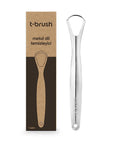 T-Brush Stainless Steel Tongue Scraper for Oral Hygiene & Fresh Breath - view 3