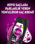 Elidor Hair Serum for Dark Hair - Nourishing Leave-in Conditioner with Chia Seed Oil, Vitamin E & Keratin for Shine Enhancement Elidor Dark Hair Serum - Nourishing Leave-in Conditioner hair serum for dark hair, leave-in conditioner for dark hair, hair care with natural ingredients, keratin hair treatment, shine enhancement for dark hair, Elidor, hair nourishment, dark hair care, natural hair products, hair strengthening, dermatologically tested, Chia seed oil, Vitamin E, melanin, Superblend mixture