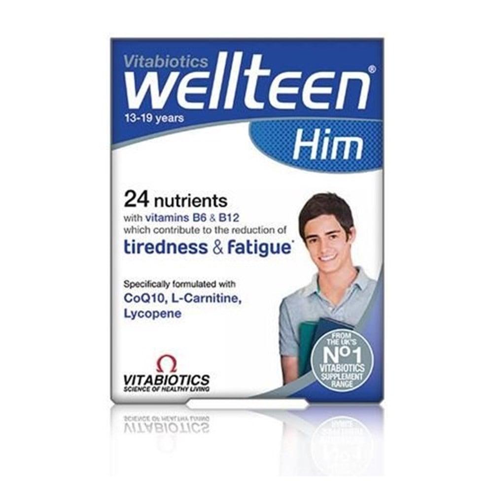 Vitabiotics Wellteen Him Dietary Supplement for Teenage Boys - Multivitamin & Mineral Support for Adolescents Vitabiotics Wellteen Him: Multivitamin for Teenage Boys Dietary supplement for teenagers, Multivitamin for teenage boys, Nutritional support for adolescents, Vitamin and mineral supplement, Wellteen Him, Teenage health supplements, Nutritional support for boys, Vitamins for teenagers, Health supplements for adolescents, Teenage nutrition, Boys health supplements