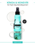 Morfose Quinoa & Hemp Leave-in Hair Serum - Nourishes & Protects Hair, 7.44 fl oz Morfose Quinoa & Hemp Hair Serum - Nourish & Protect Leave-in hair serum, Hair care product, Quinoa extract hair benefits, Hemp seed extract for hair, Double-phase hair serum, Hair nourishment, Scalp care, Natural hair care, Hair growth support, Moisturizing hair serum, Hair protection, Daily hair care, Styling serum, Hair health, Morfose