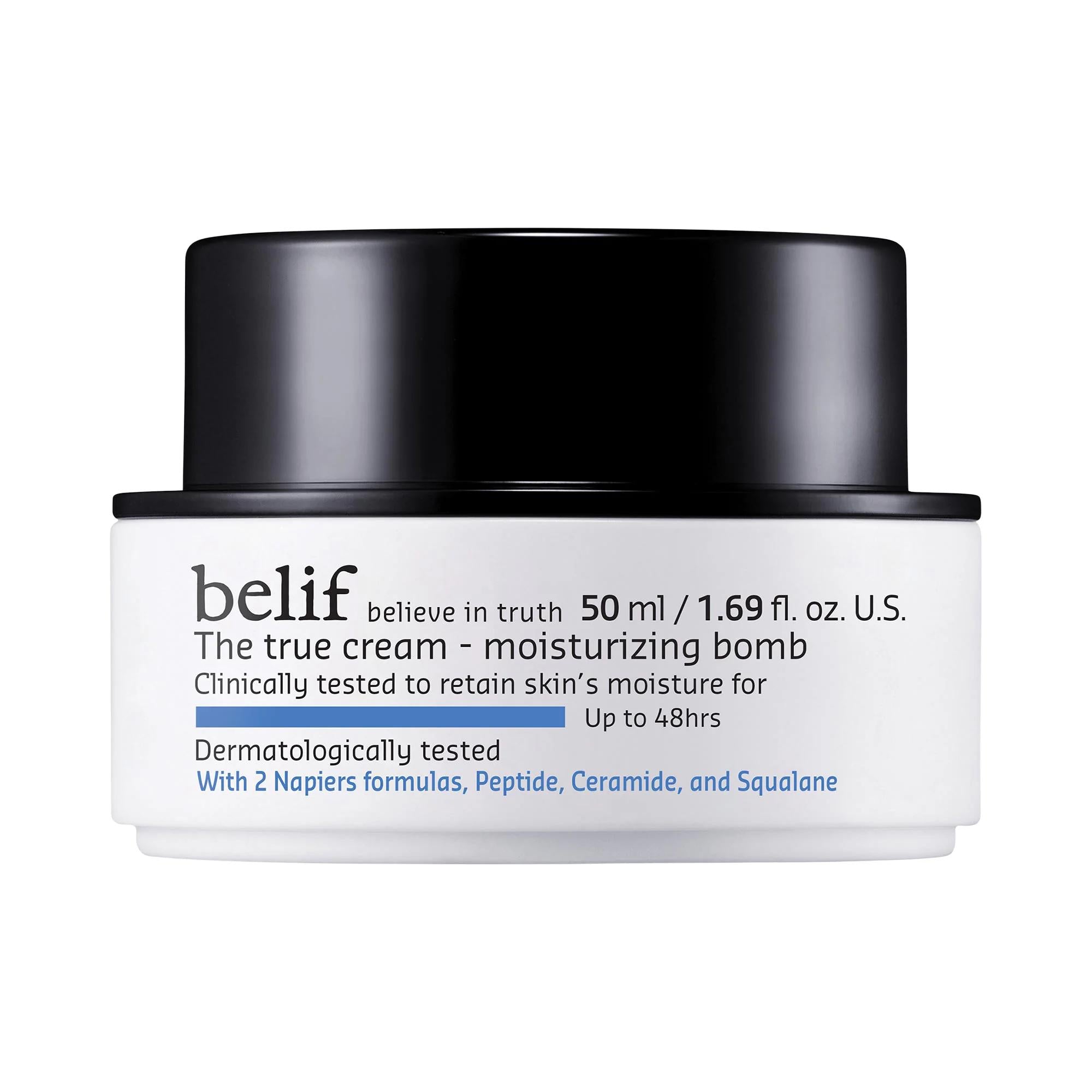 The True Cream Moisturizing Bomb with Peptide and Ceramide - Hydrating Moisturizer for Dry Skin The True Cream Moisturizing Bomb - Hydrating Moisturizer moisturizer, hydrating moisturizer, peptide moisturizer, ceramide moisturizer, squalane moisturizer, dermatologically tested skincare, dry skin solution, skincare essentials, face cream, long-lasting hydration, skin elasticity improvement, skin barrier repair