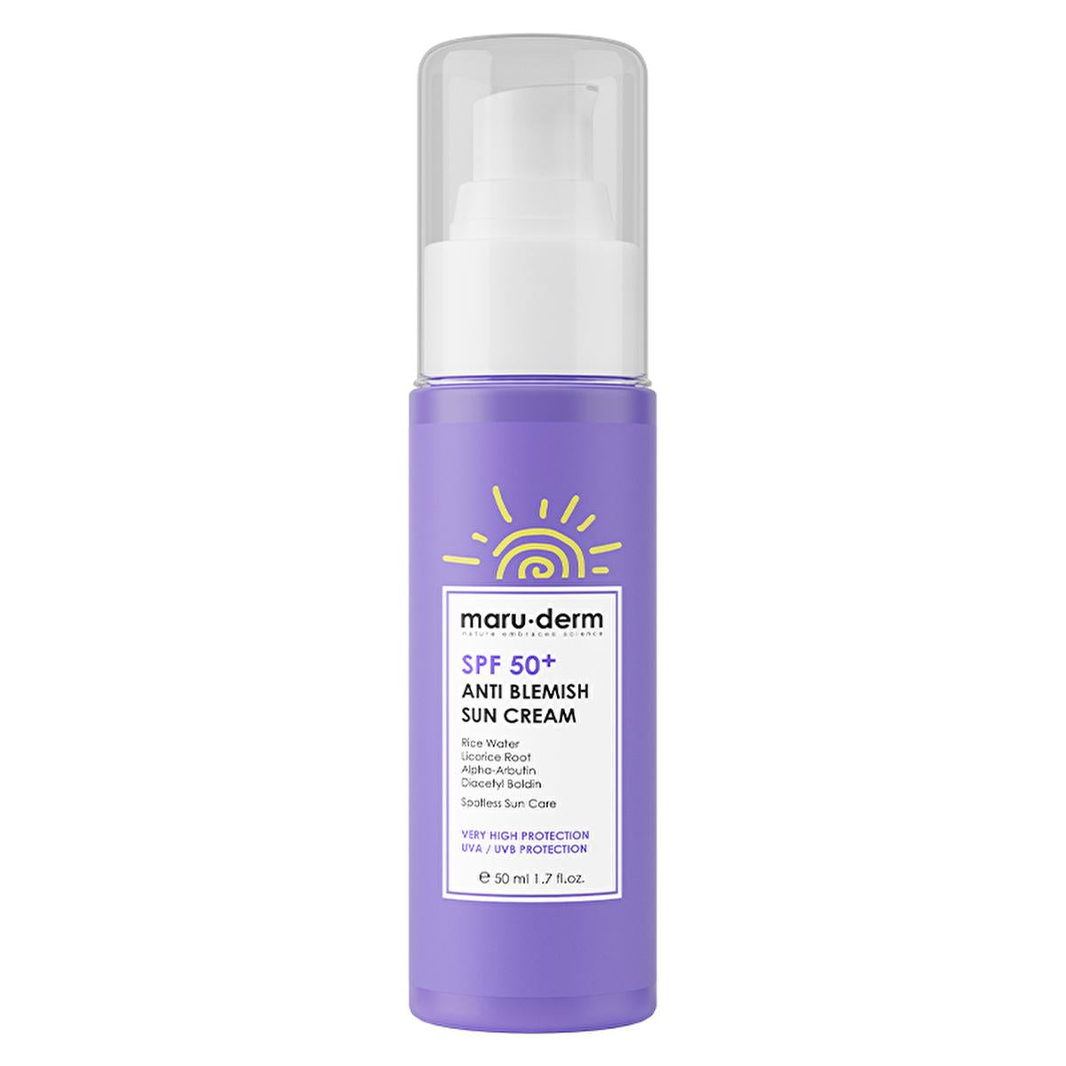 Maruderm SPF 50+ Anti-Tan Sunscreen Cream - Front View, Maruderm SPF 50+ Sunscreen Cream - Texture, Maruderm SPF 50+ Sunscreen Cream - Usage Instructions Maruderm SPF 50+ Anti-Tan Sunscreen Cream for Flawless Skin | 50 ml Maruderm SPF 50+ Sunscreen Cream - Anti-Tan Protection maruderm, sunscreen, spf50, anti-tan, skincare, outdoor, alpha-arbutin, uv-protection, sun-care, ai-generated