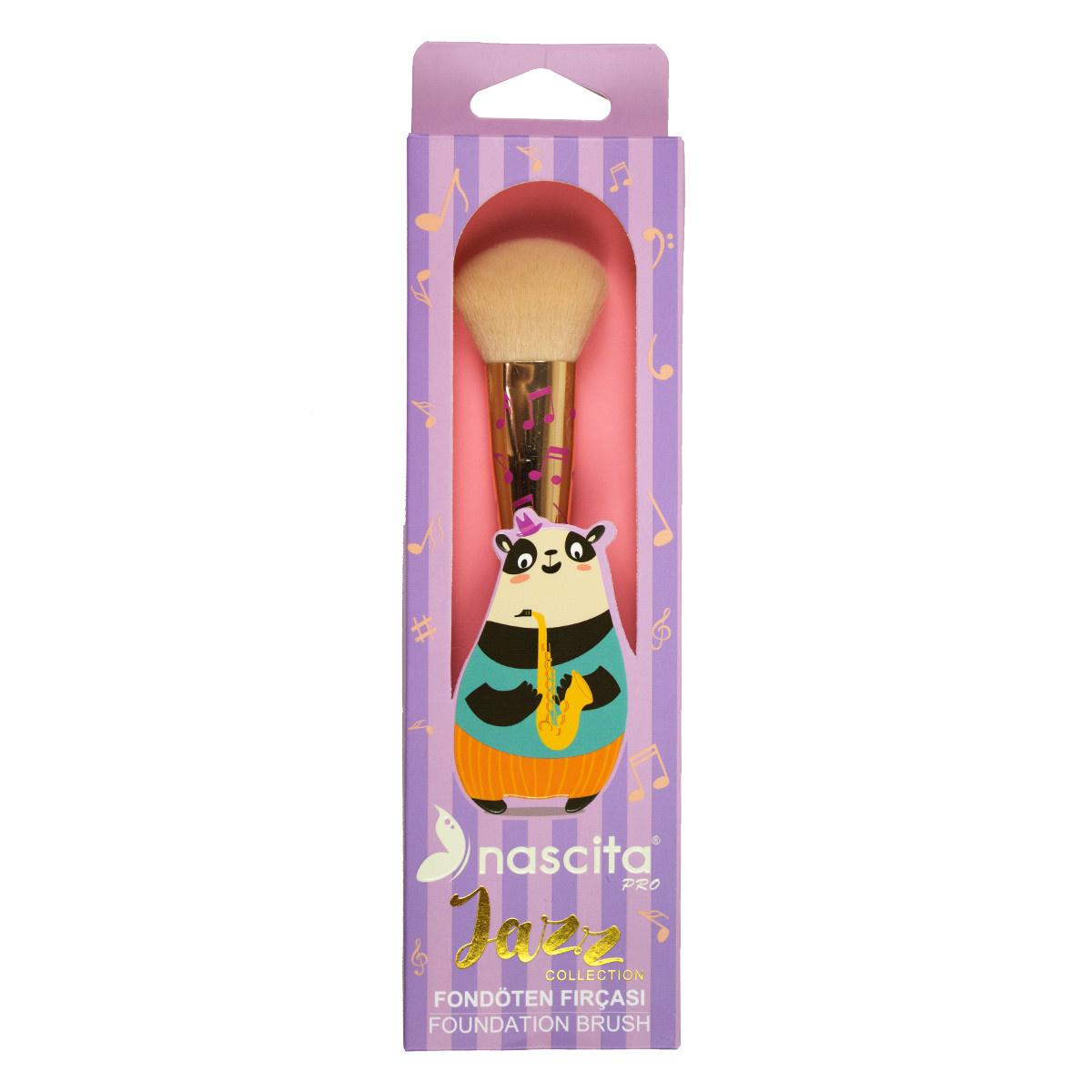 Nascita Jazz Foundation Brush - Liquid Foundation Applicator for Flawless Makeup - High-Quality Cosmetic Brush for Smooth Foundation Application Nascita Jazz Foundation Brush - Liquid Foundation Applicator makeup brush, foundation brush, liquid foundation applicator, Nascita Jazz Foundation Brush, cosmetic brush for liquid foundation, makeup tools, beauty products, flawless makeup, smooth foundation application, high-quality makeup brush, easy makeup application, makeup for beginners, beauty essentials