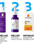 la roche posay mela b3 cleansing gel 200ml, close up of la roche posay cleansing gel bottle, application of mela b3 gel on skin La Roche Posay Mela B3 Cleansing Gel - Dark Spot Treatment | 200 ml La Roche Posay Mela B3 Cleansing Gel - Dark Spot Treatment la-roche-posay, mela-b3, cleansing-gel, dark-spot-treatment, skincare, sensitive-skin, facial-cleanser, niacinamide, daily-use, ai-generated
