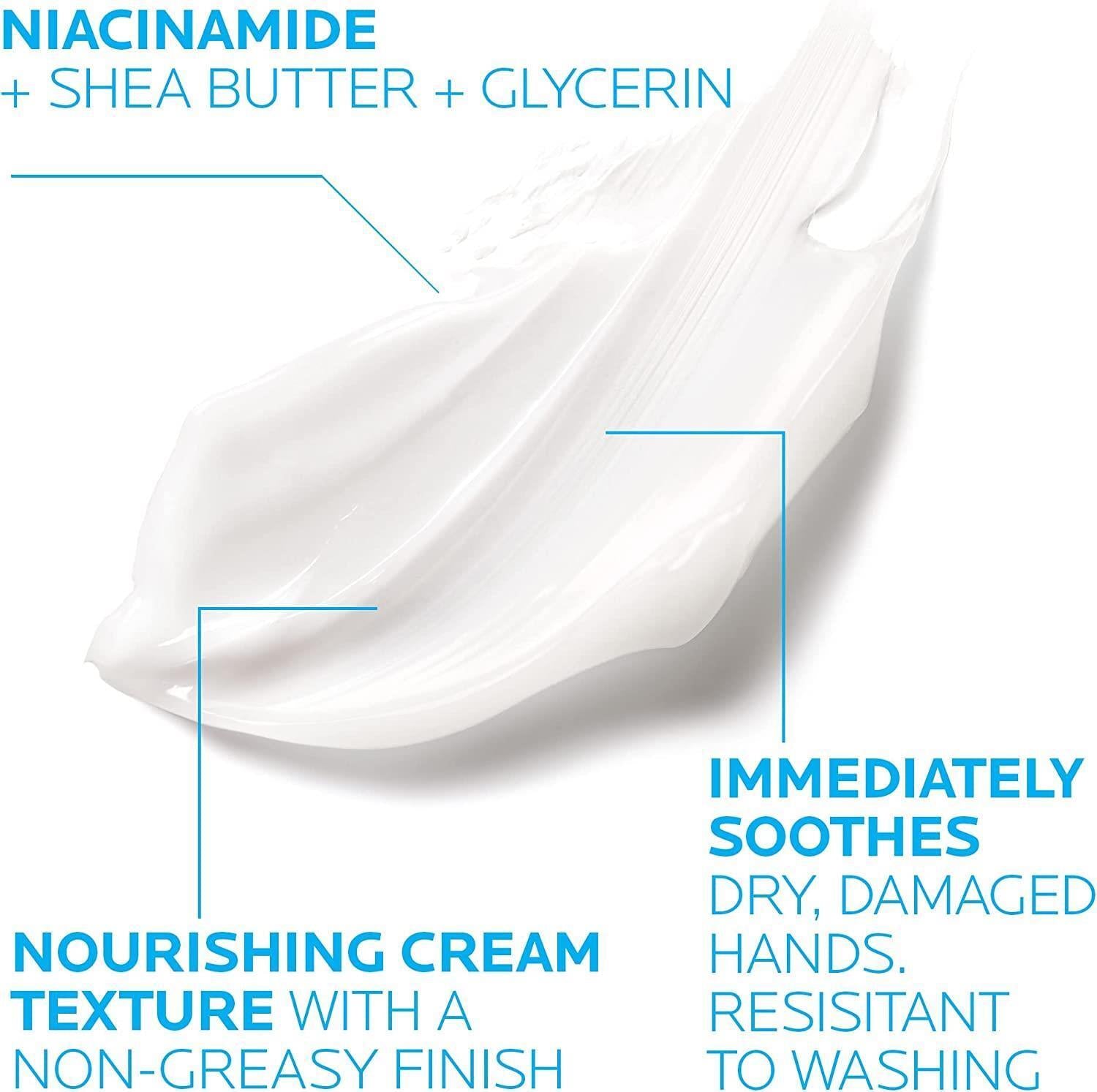 La Roche Posay Cicaplast Hand Cream 50ml - Repairing Moisturizer for Dry Hands, Fragrance-Free La Roche Posay Cicaplast Hand Cream - Repair Dry Hands La Roche Posay Cicaplast Hand Cream, Repairing hand cream for dry hands, Niacinamide hand moisturizer, Fragrance-free hand cream, Dry skin hand repair, Hand care, Moisturizing hand cream, Sensitive skin hand care, Repairing hand moisturizer