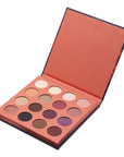 Beaulis Fun Serenade 16-Eyeshadow Makeup Palette - Nude & Dark Shades, Matte & Shimmer Finishes for Day & Night - Eyeshadow