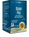 Ocean Plus Omega-3 Supplement - High Potency Fish Oil Capsules with 780mg Omega-3, EPA & DHA - IFOS 5-Star Certified, Lemon Flavored Ocean Plus Omega-3 Supplement - Pure & Potent Omega-3 Fish Oil Omega-3 supplement, Fish oil capsules, IFOS certified omega-3, High potency omega-3, Lemon flavored omega-3 capsules, Heart health support, Dietary supplement, Omega-3 fatty acids, EPA, DHA, Pure omega-3, Safe omega-3, Health and wellness, Nutrition supplement, Cardiovascular health