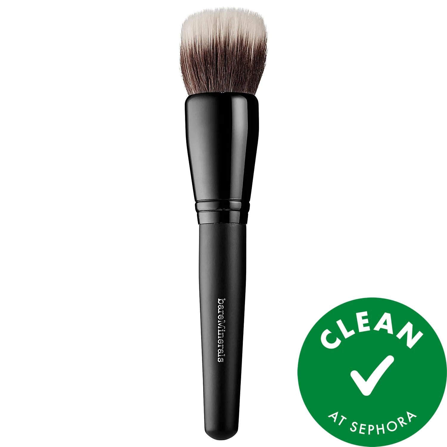 bareMinerals Smoothing Foundation Brush - Dual-Fiber Synthetic Makeup Brush for Flawless Foundation Application bareMinerals Foundation Brush for Smooth Makeup makeup brush, foundation brush, dual-fiber synthetic brush, bareMinerals compatible brush, smooth foundation application, makeup tools, cosmetic brush, flawless finish, professional makeup, beauty products, cruelty-free, easy to clean