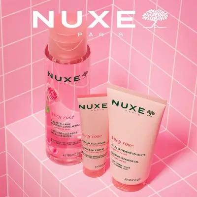 Nuxe Very Rose Micellar Water: Gently Cleanses, Soothes & Removes Makeup - Alcohol, Paraben & Sulfate-Free - Refreshing Rose Water Cleanser Nuxe Very Rose Micellar Water: Gentle Makeup Remover & Cleanser micellar water, rose water cleanser, gentle makeup remover, sensitive skin cleanser, alcohol-free micellar water, paraben-free cleanser, sulfate-free micellar water, nuxe very rose, no rinse cleanser, facial cleansing water, Nuxe, Rosewater, makeup remover, cleanser, sensitive skin, no-rinse, alcohol-free,