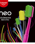 Colgate Colgate Neo Toothbrush - Manual Toothbrush with Dense 2546 Bristles, Medium Hardness, 6 Color Options Colgate Neo Toothbrush - Effective Cleaning Colgate toothbrush, manual toothbrush, dense bristle toothbrush, medium hardness toothbrush, Colgate Neo, oral hygiene, oral care, toothbrush, Colgate, dental care, hygiene products, health and personal care