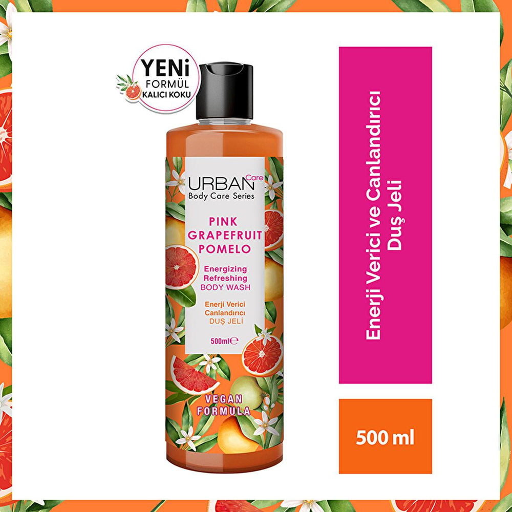 Urban Care Vegan Shower Gel - Grapefruit & Pomelo Scent, Moisturizing Body Wash for Dry Skin, Natural Personal - view 6