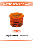 Morfose Ossion Matte Pomade Wax for Natural Hair Styling - 3.38 fl oz, Water-Based, Medium Hold, Residue-Free - view 3
